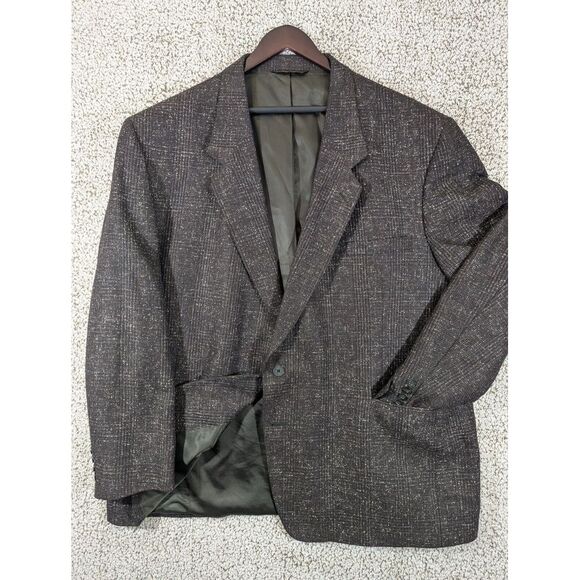Lacrosse Paul Wagner Black White Fleck Wool Tweed Blazer Sport‎ Coat Jacket - Picture 1 of 12